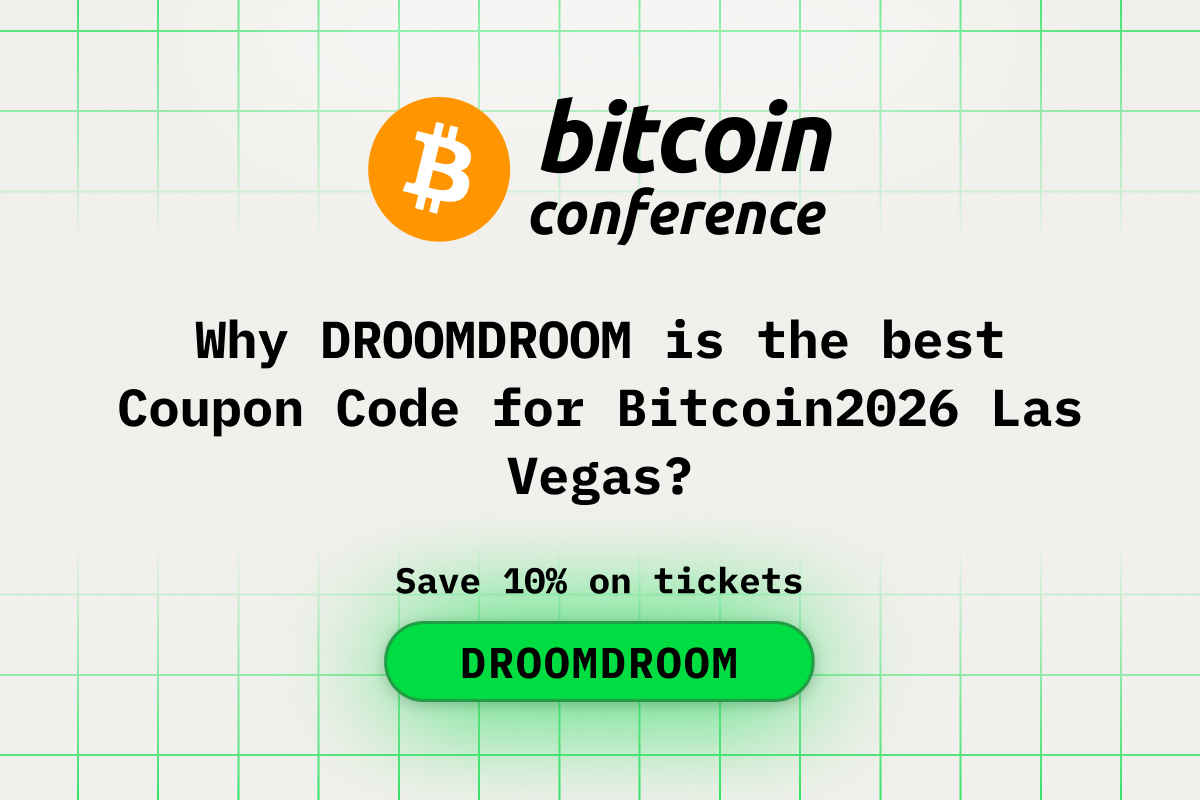 Why DROOMDROOM is the best Coupon Code for Bitcoin2026 Las Vegas?